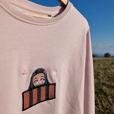 Sweat col rond BIO - Nezuko Taille M - Tâche cf photo