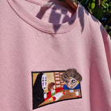 Round neck sweatshirt - "Fast-food" design