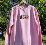 Round neck sweatshirt - "Fast-food" design